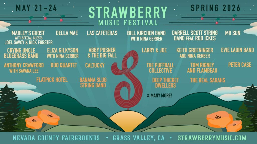 Strawberry Music Festival 2026 poster